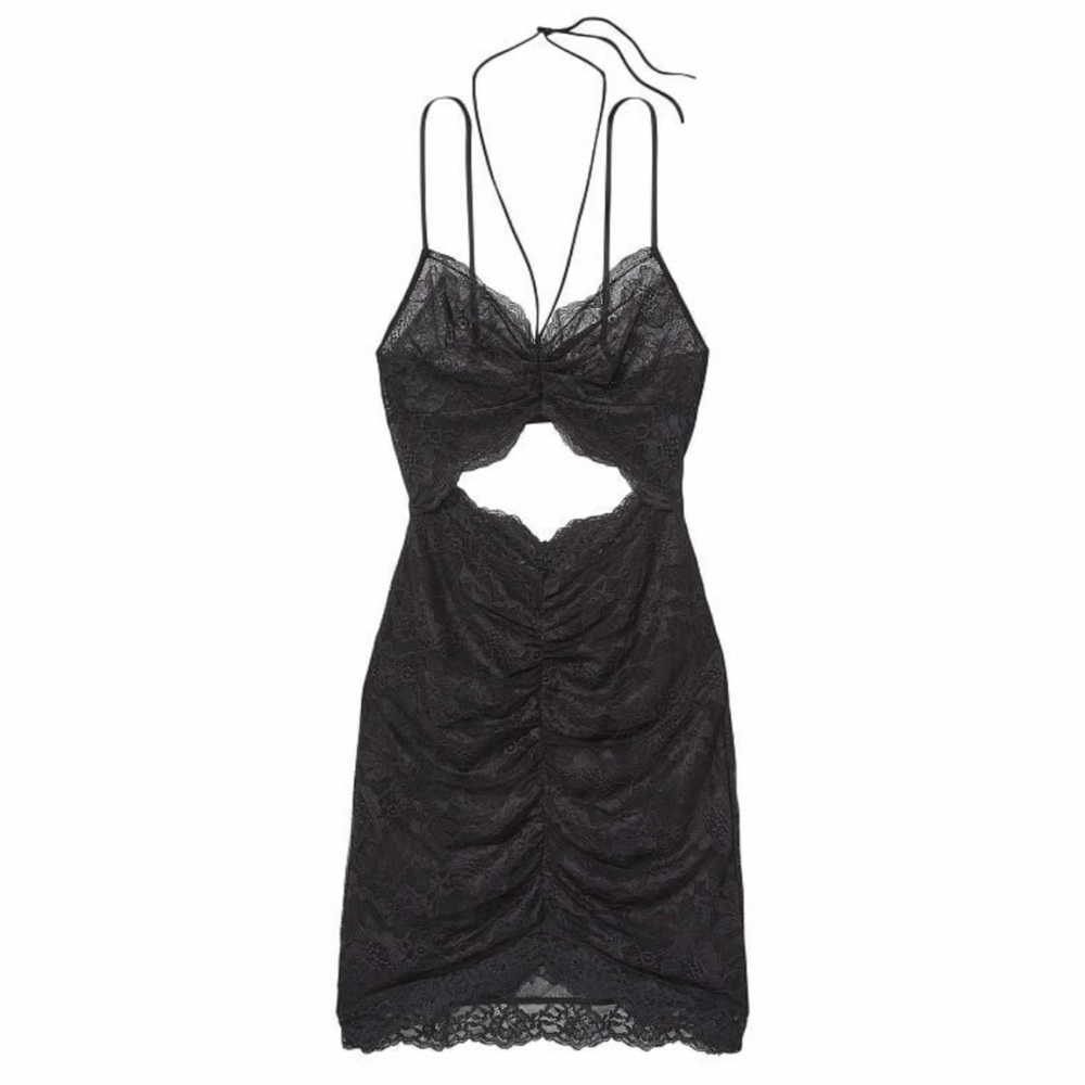 Vs Ruched Lace Slip - Picture 3 of 5